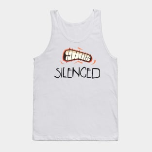 Silenced sewn lips protest Tank Top